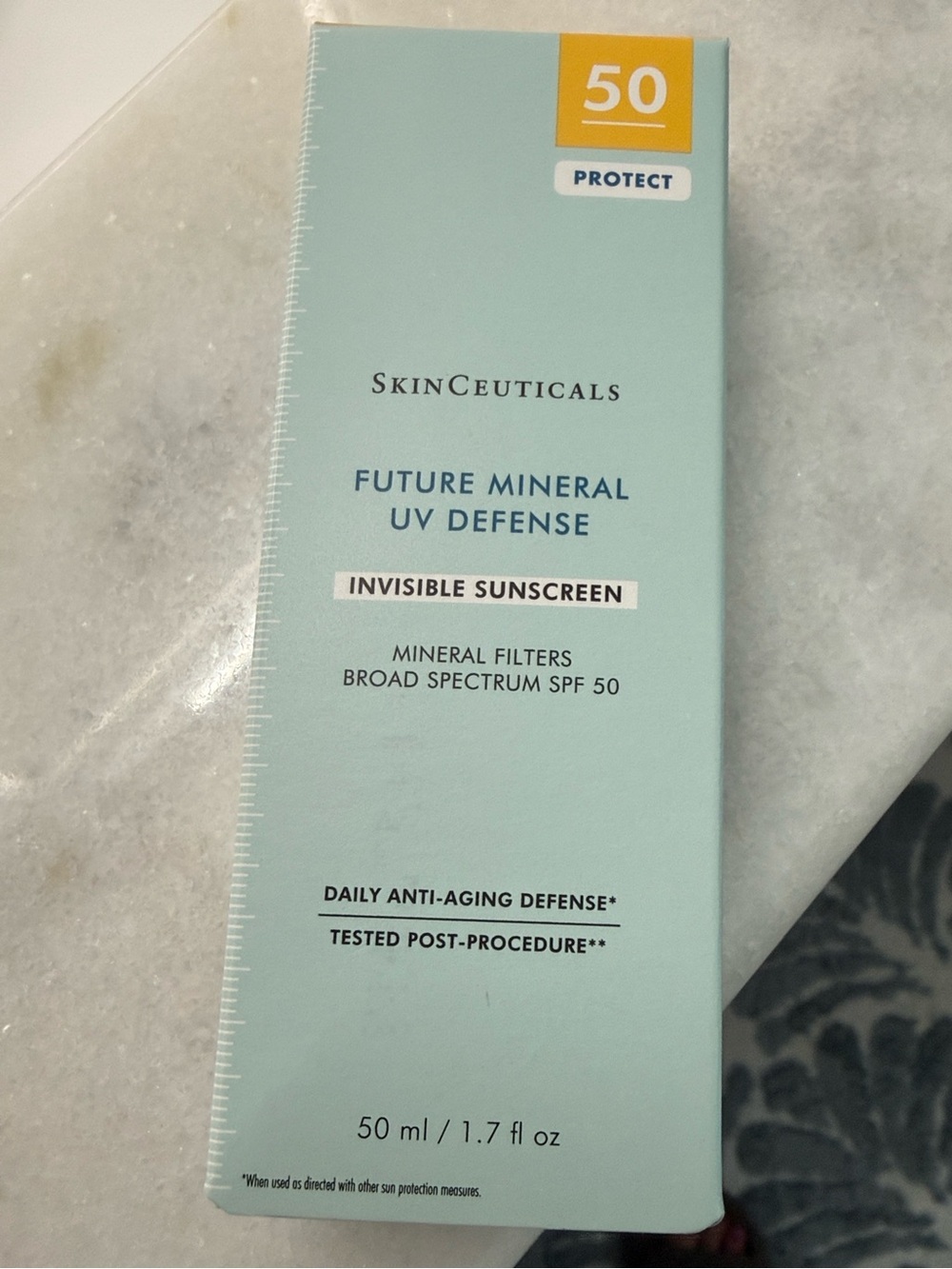 SkinCeuticals Future Mineral UV Defense SPF 50 - Light Blue and Yellow Accent